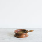 Wood Bowl with Brass Scoop - elsie green - decor