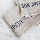 Wood Bowl with Savory Salt, Spoon and Bon Appetit Kitchen Towel - elsie green - the french kitchen