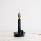 Wood Candlestick Lamp - elsie green - decor
