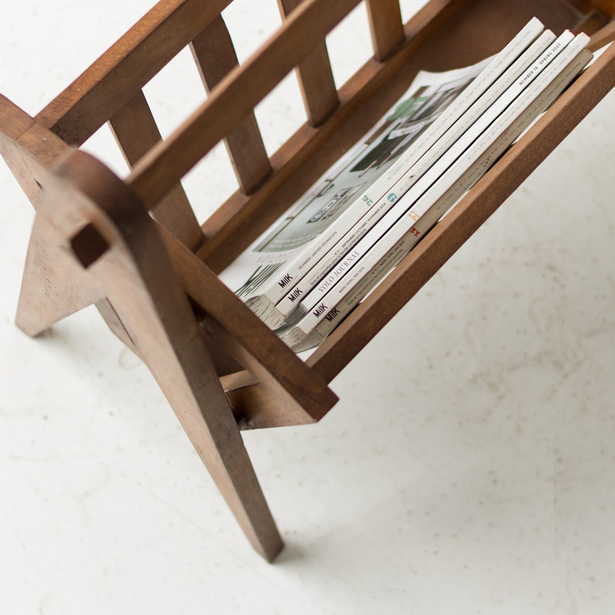 Wood Magazine Stand - elsie green - furniture