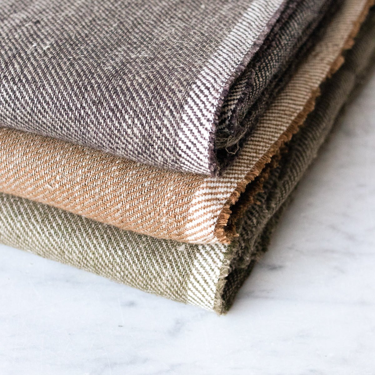 Woven Linen Throw - elsie green - textiles