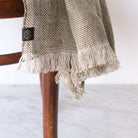 Woven Linen Throw - elsie green - textiles