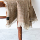 Woven Linen Throw - elsie green - textiles