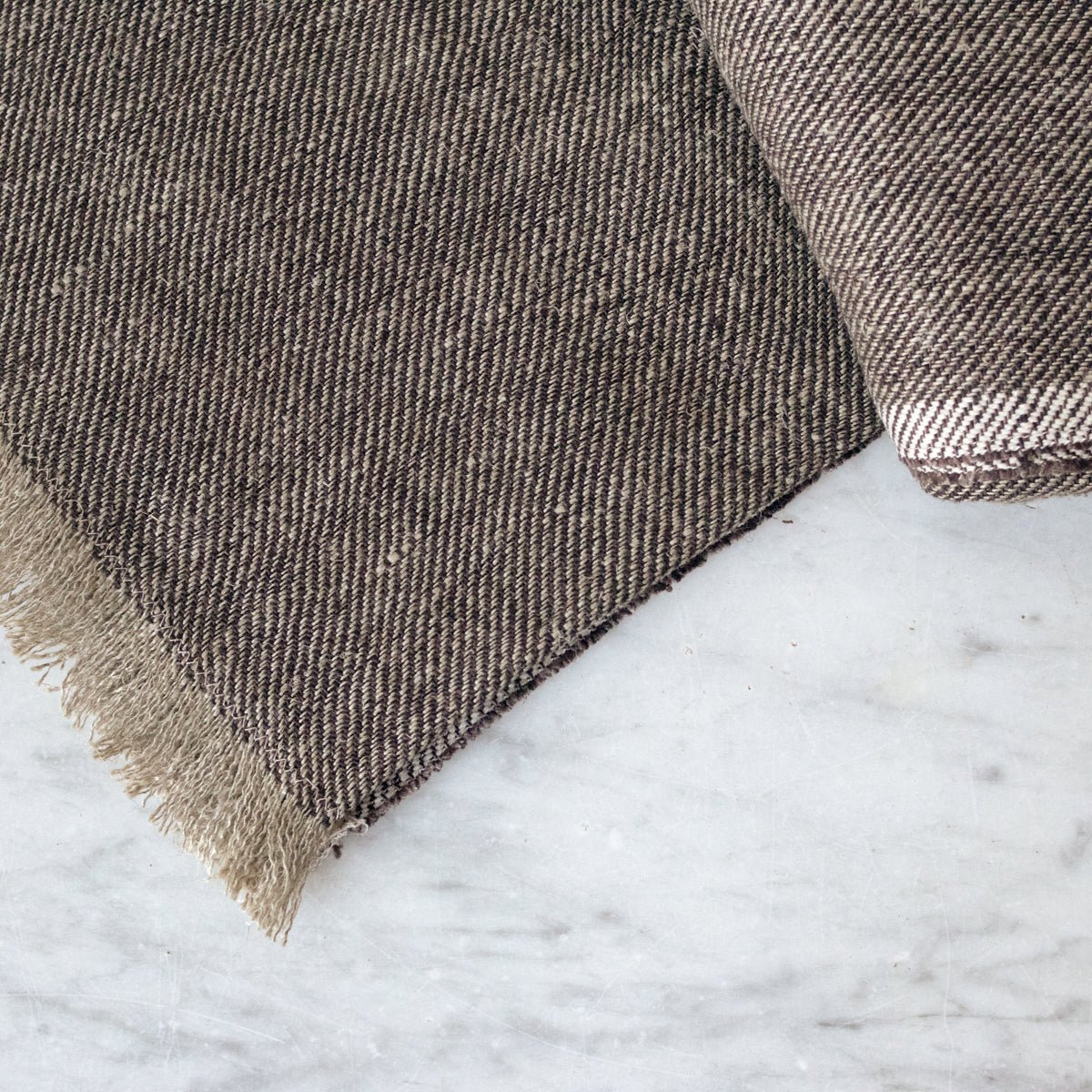Woven Linen Throw - elsie green - textiles
