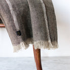 Woven Linen Throw - elsie green - textiles