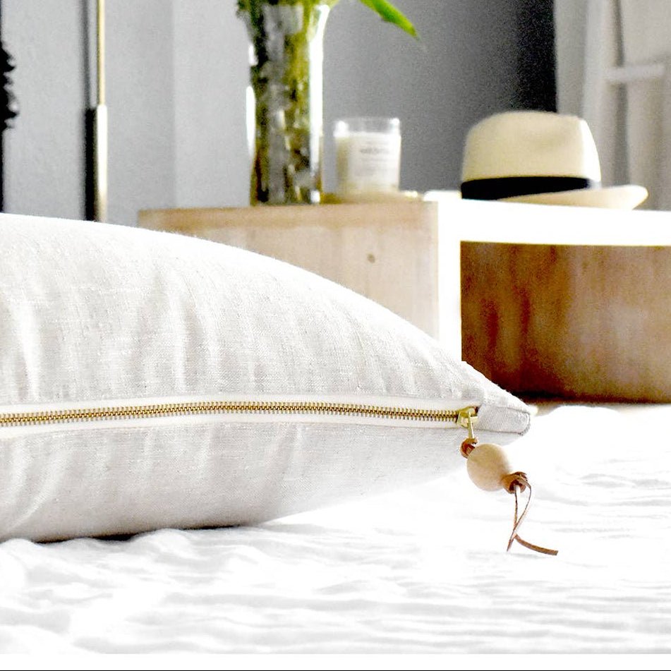 XXX Linen Pillow - elsie green - textiles