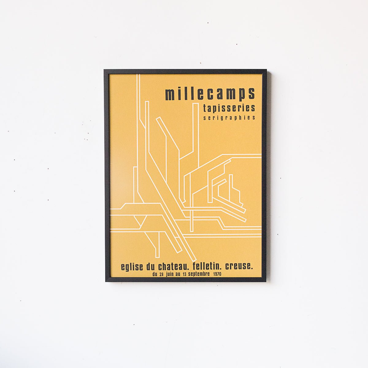 Yves Millecamps Exhibit Framed Advertisement - elsie green - Art