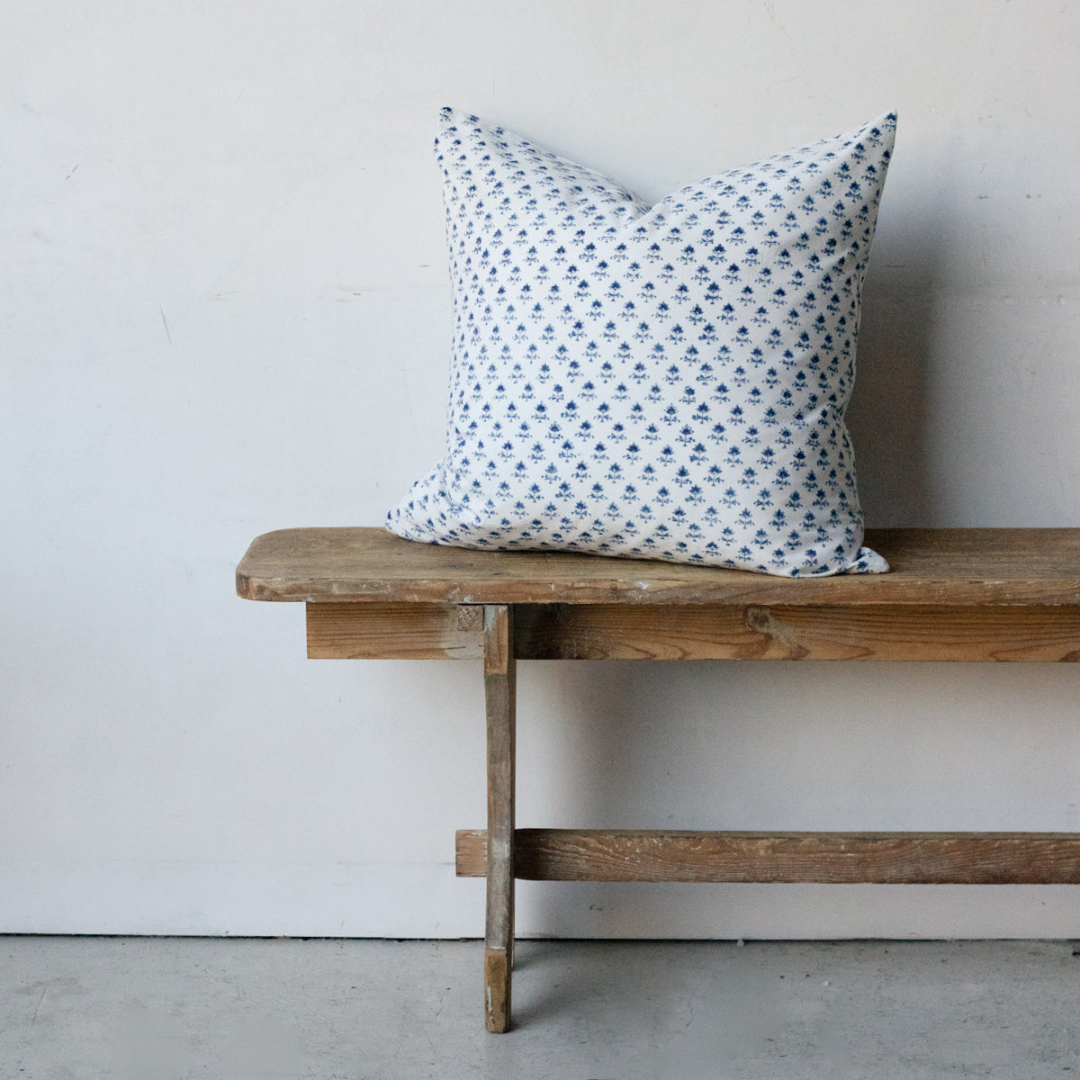 Hand Block Printed Pillow Cover | Juliette Indigo - elsie green