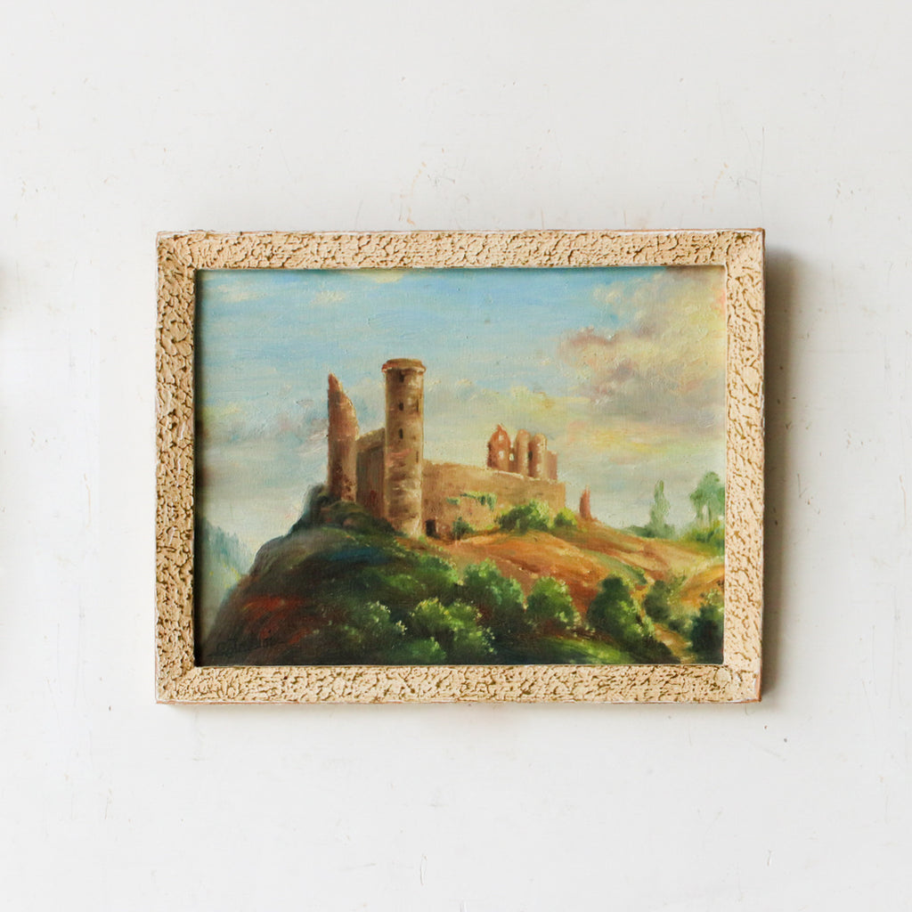 Castle on the Hill Oil Painting - elsie green