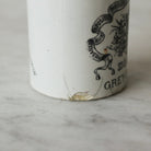 Imprinted Ironstone Mustard Pot - elsie green