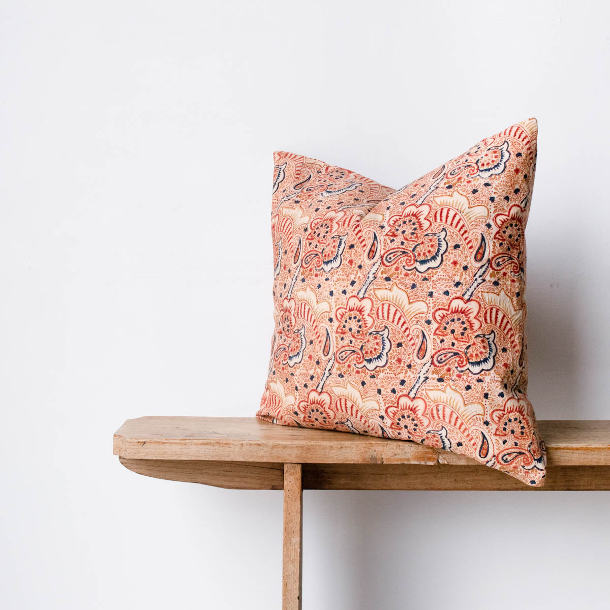 Block print pillow online cover