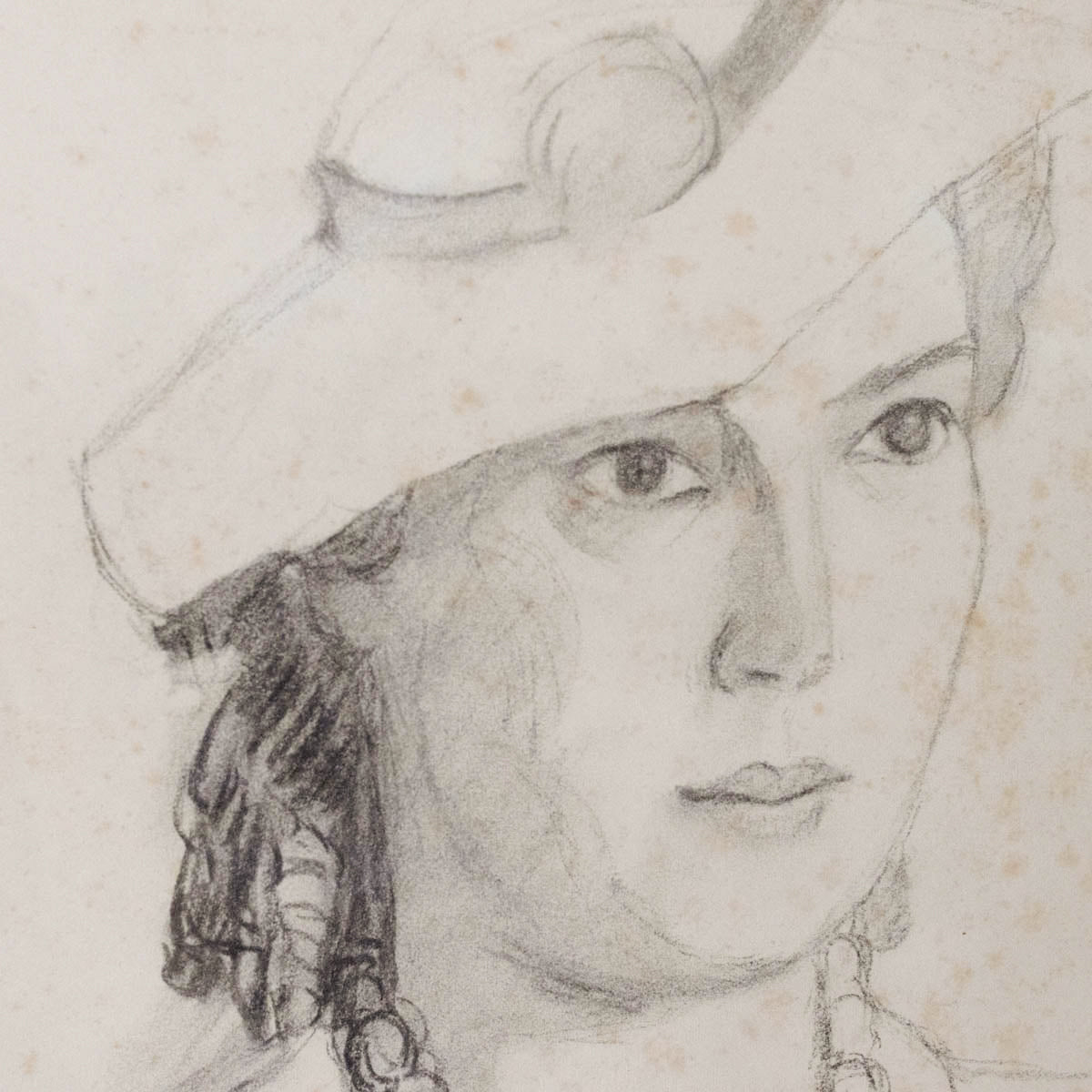 Le Portrait de Jacquotte Line Drawing - elsie green