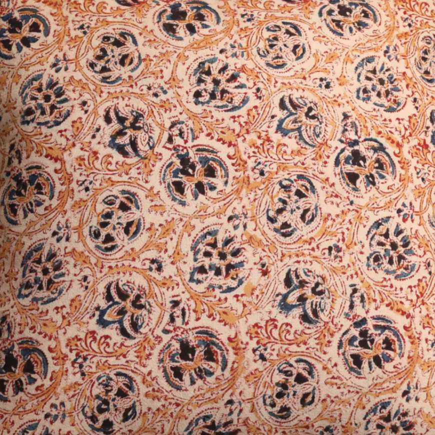 Cotton Block Printed Pillow Cover | Adah Milli - elsie green