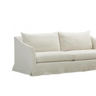 Belgian Slope Arm Slipcovered Sofa - elsie green