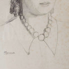 Le Portrait de Jacquotte Line Drawing - elsie green