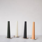 Beeswax Fluted Pillar - elsie green - Decor