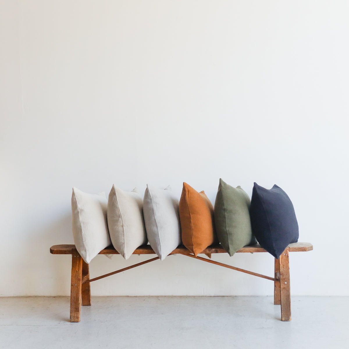 Belgian Linen Pillow Cover - elsie green - Textiles