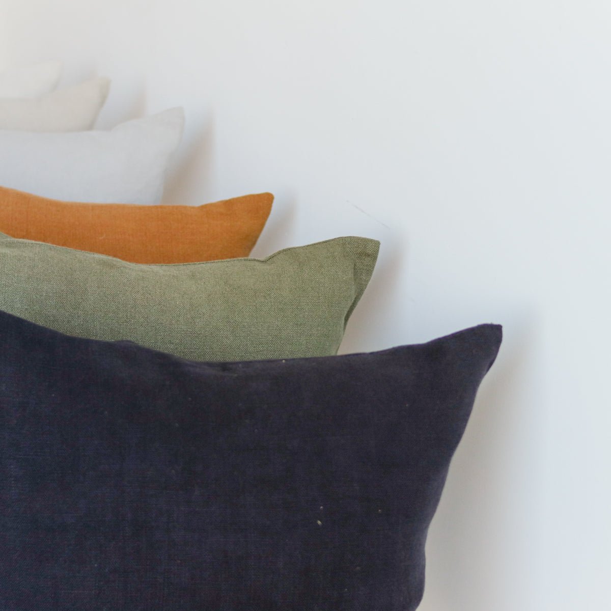 Belgian Linen Pillow Cover - elsie green - Textiles