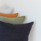 Belgian Linen Pillow Cover - elsie green - Textiles