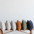 Belgian Linen Pillow Cover - elsie green - Textiles