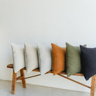 Belgian Linen Pillow Cover - elsie green - Textiles