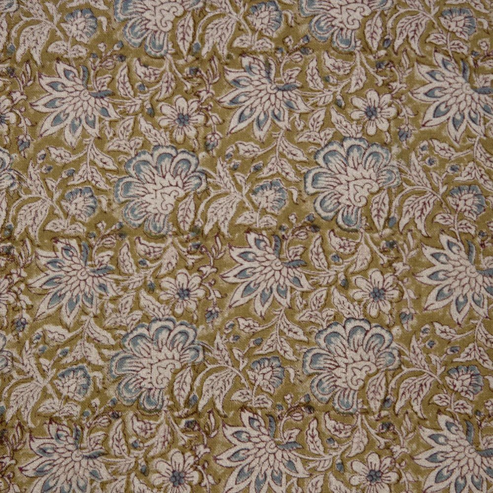 Block Print Pillow Cover | Kundan Stone - elsie green - Textiles