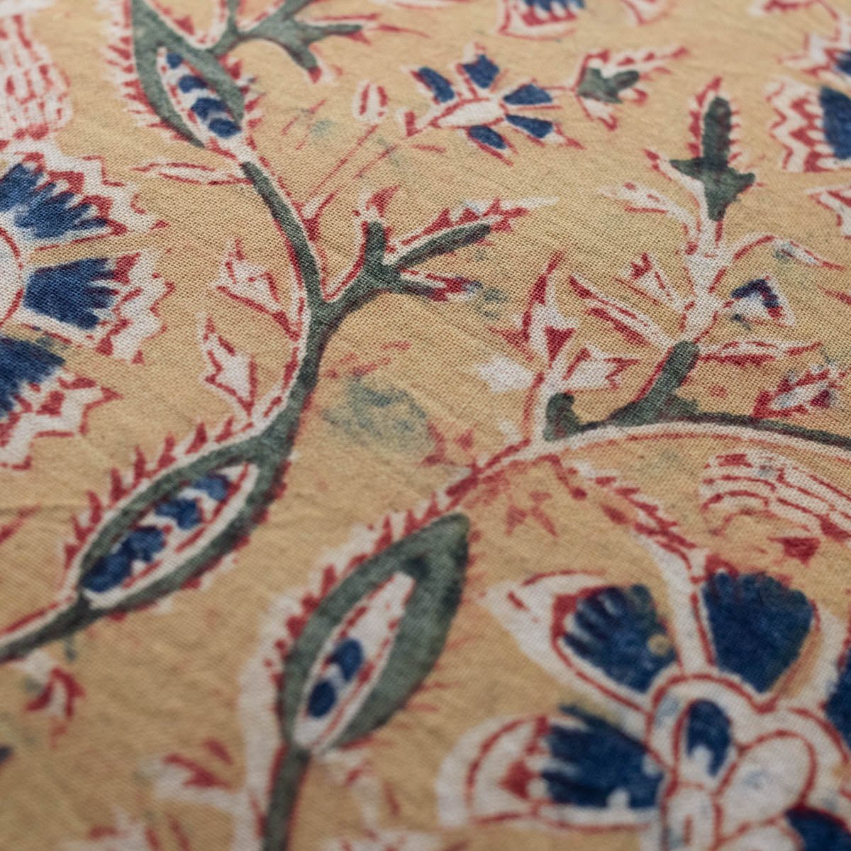 Block Print Pillow Cover | Nidra Gold - elsie green - Textiles