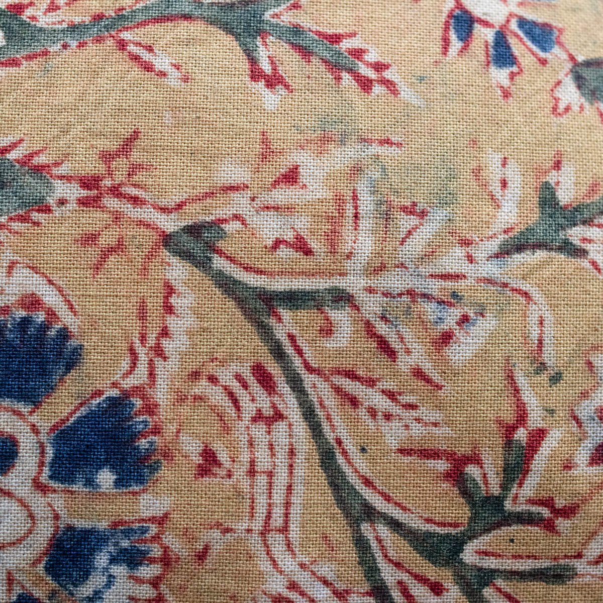 Block Print Pillow Cover | Nidra Gold - elsie green - Textiles