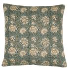 Block Print Pillow Cover | Nisa Lush - elsie green - Textiles