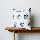 Block Print Pillow Cover | Sophie Indigo - elsie green - Textiles