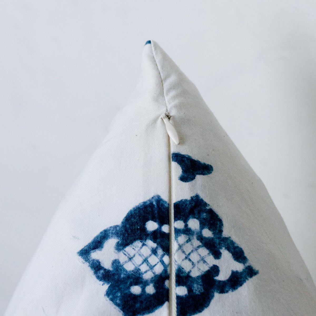 Block Print Pillow Cover | Sophie Indigo - elsie green - Textiles