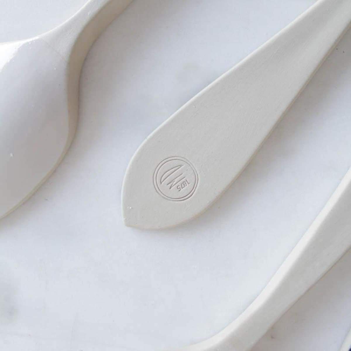 Ceramic Spoon | White - elsie green - The French Kitchen