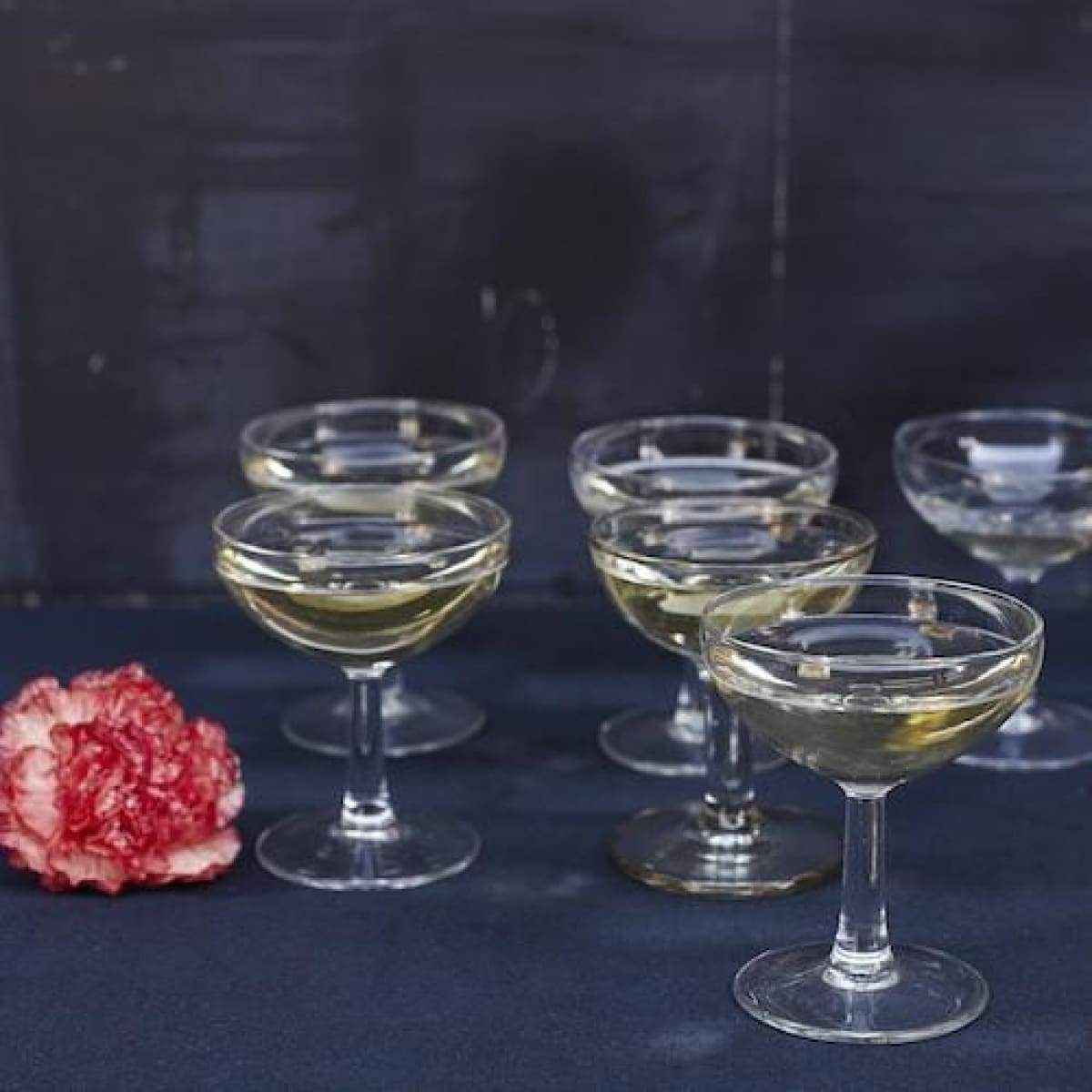 Vintage Etched Cocktail Glasses, Set of 6, Vintage 8 oz Champagne Glasses,  Cocktail Party Glasses, Vintage Champagne Toasting Glasses