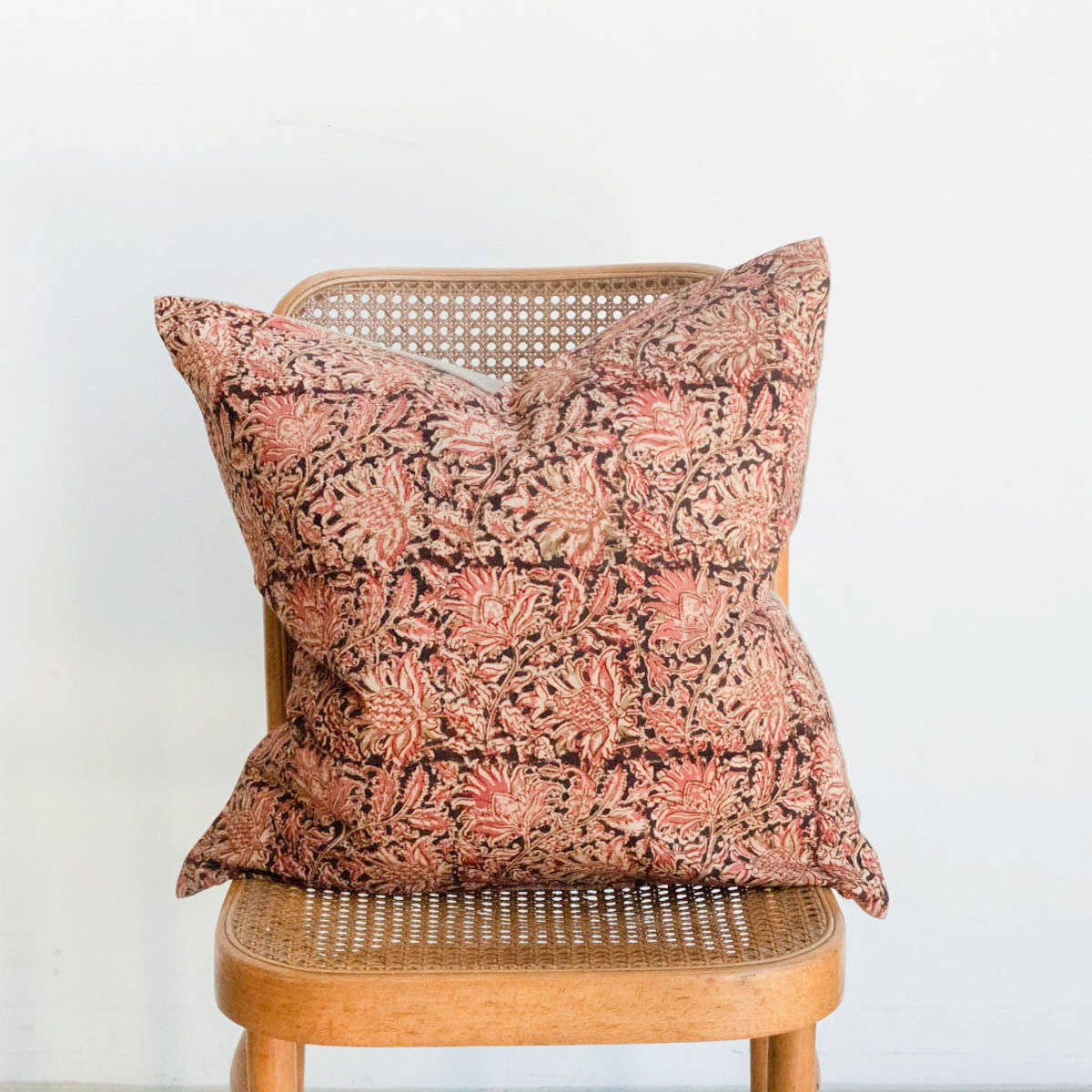Cotton Block Printed Pillow Cover | Adah Kesar - elsie green - Textiles