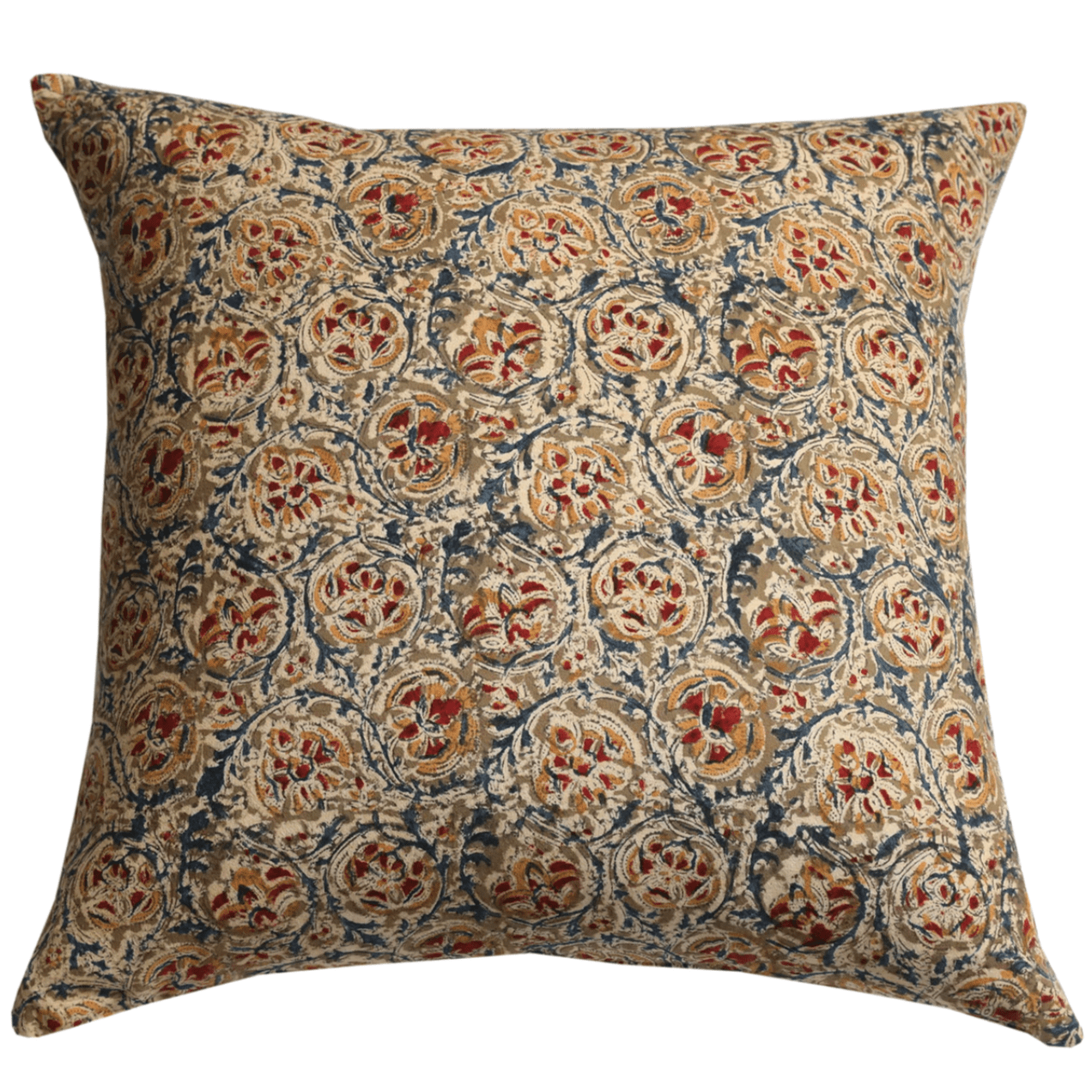 Cotton Block Printed Pillow Cover | Adah Mela - elsie green - Textiles