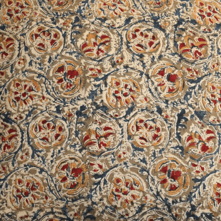 Cotton Block Printed Pillow Cover | Adah Mela - elsie green - Textiles