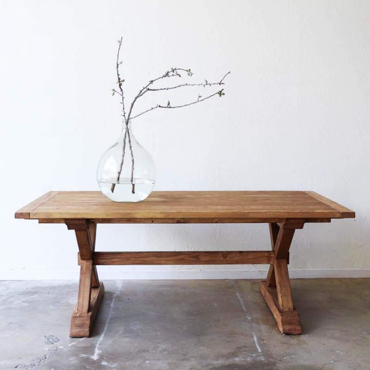 Forager Reclaimed Wood Farm Table - elsie green