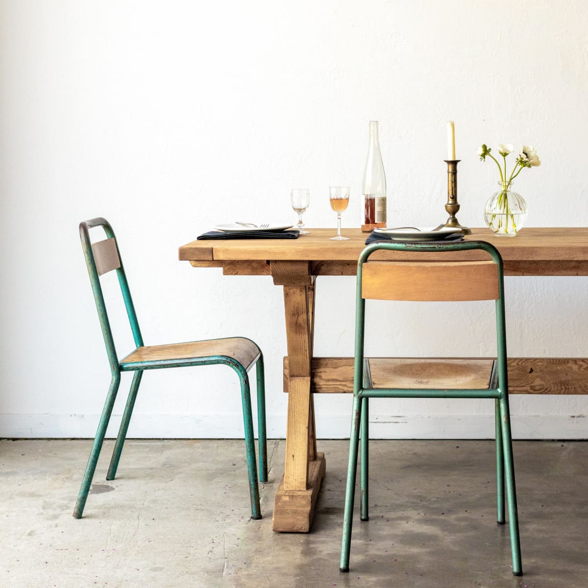 Forager Reclaimed Wood Farm Table | Slim Edition - elsie green