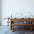 French Inspired Reclaimed Wood Farm Table - elsie green