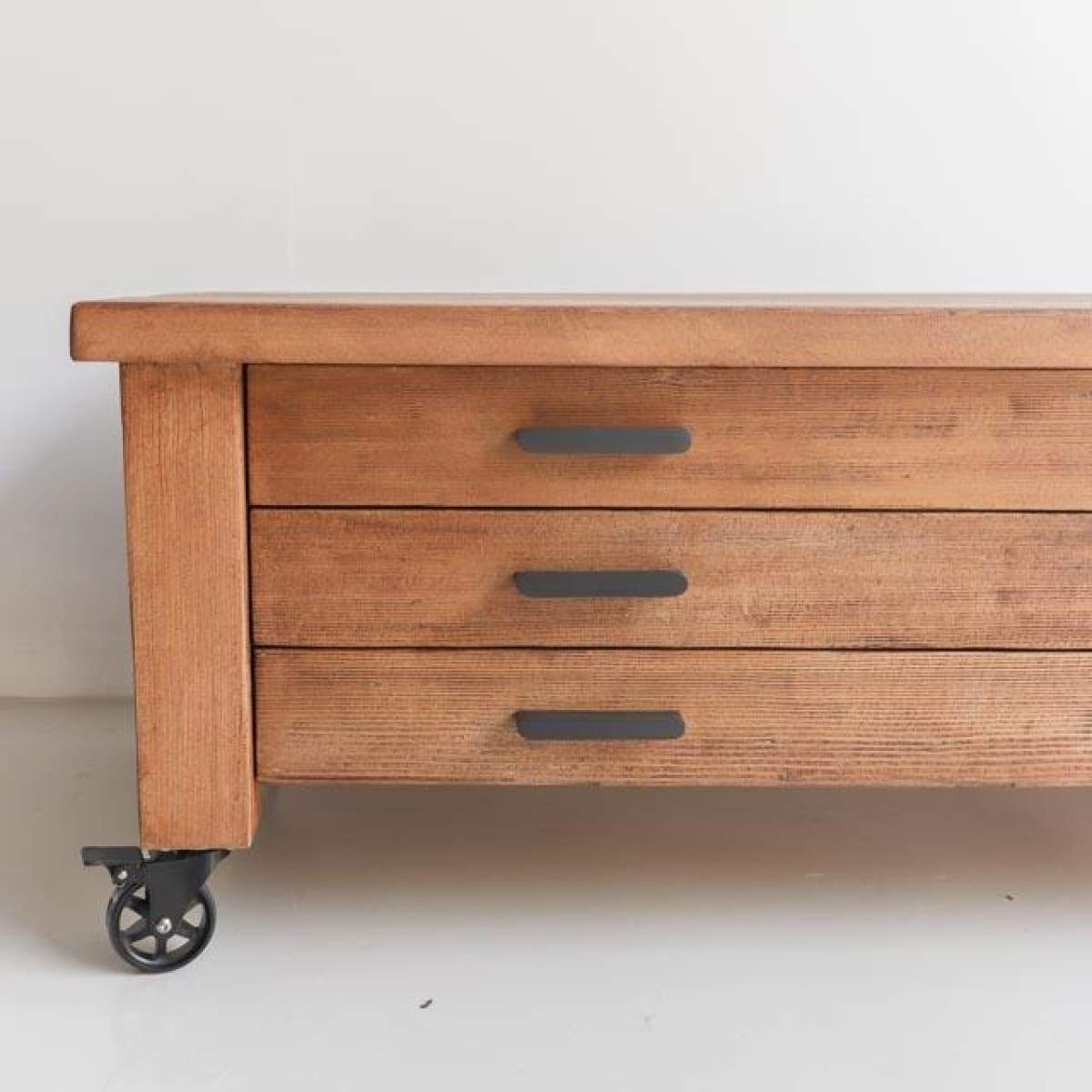 Reclaimed Wood Map Chest Coffee Table - elsie green