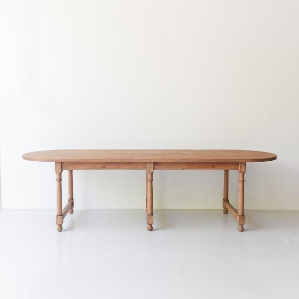 Reclaimed Wood Oval  Farm Table - elsie green