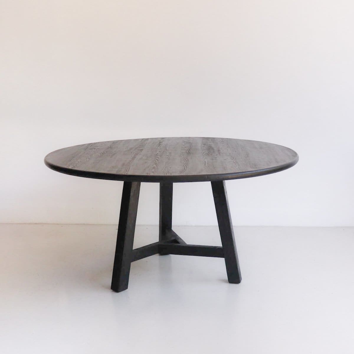 Reclaimed Wood Round Dining Table - elsie green