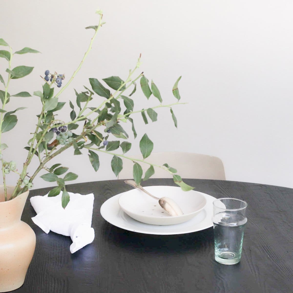 Reclaimed Wood Round Dining Table - elsie green