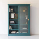 Reclaimed Wood Sliding Door Cabinet - elsie green