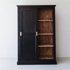 Reclaimed Wood Sliding Door Wardrobe - elsie green