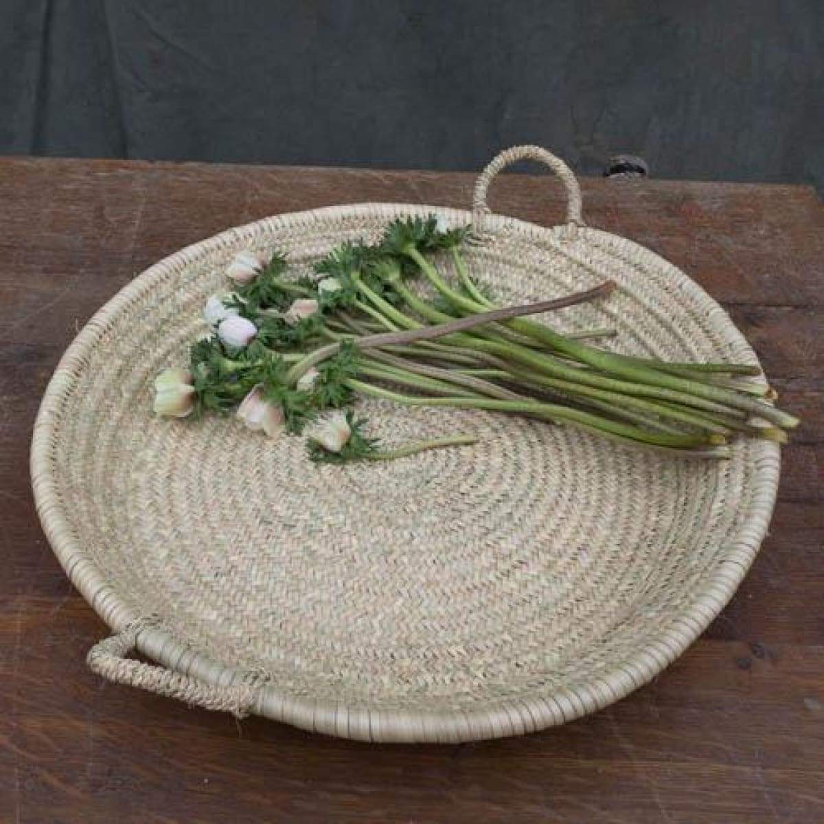 Moroccan Basket Tray - elsie green