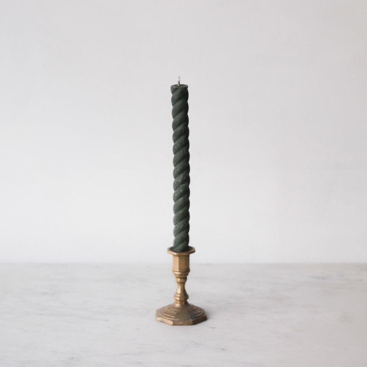 Pair of Twist Beeswax Tapers - elsie green