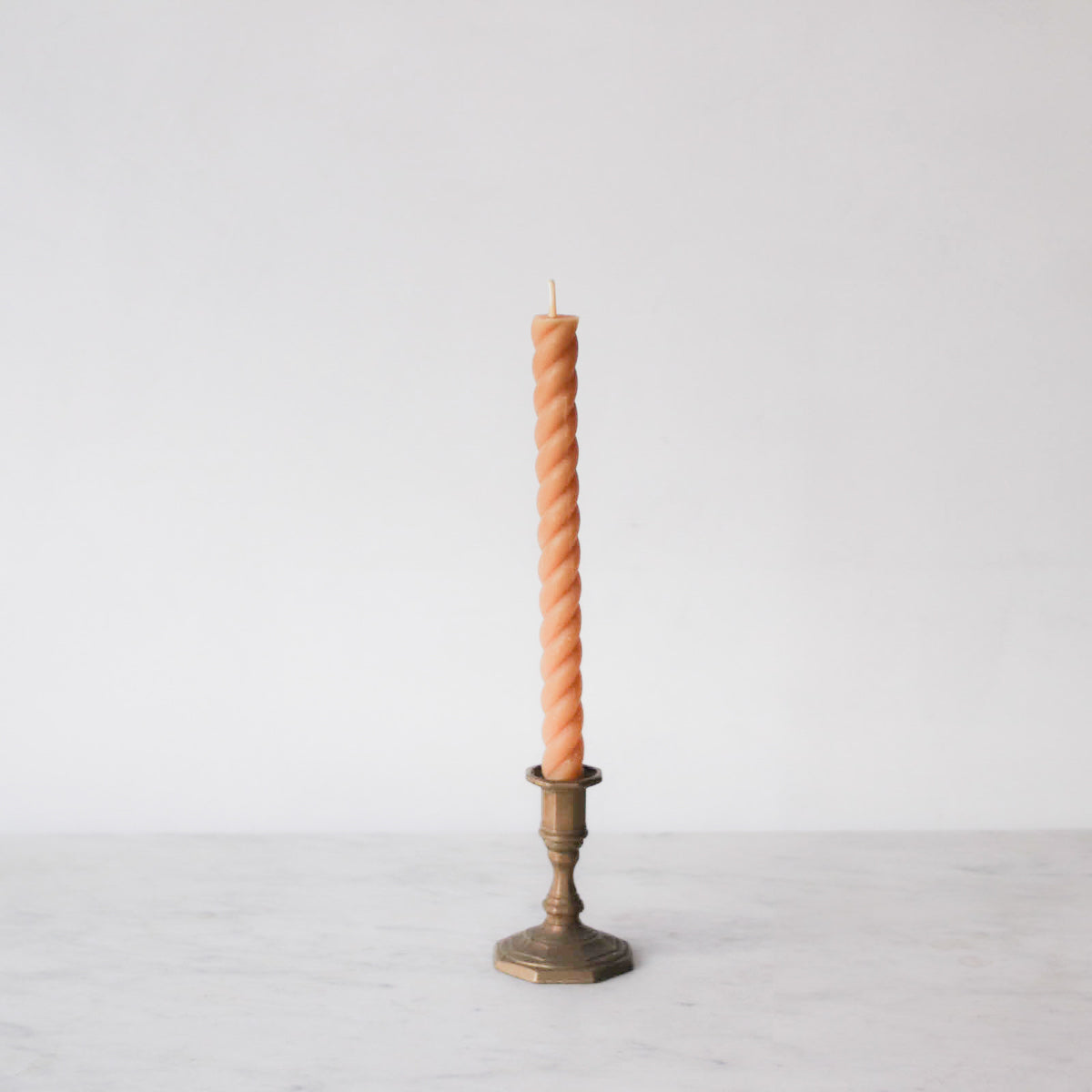 Pair of Twist Beeswax Tapers - elsie green
