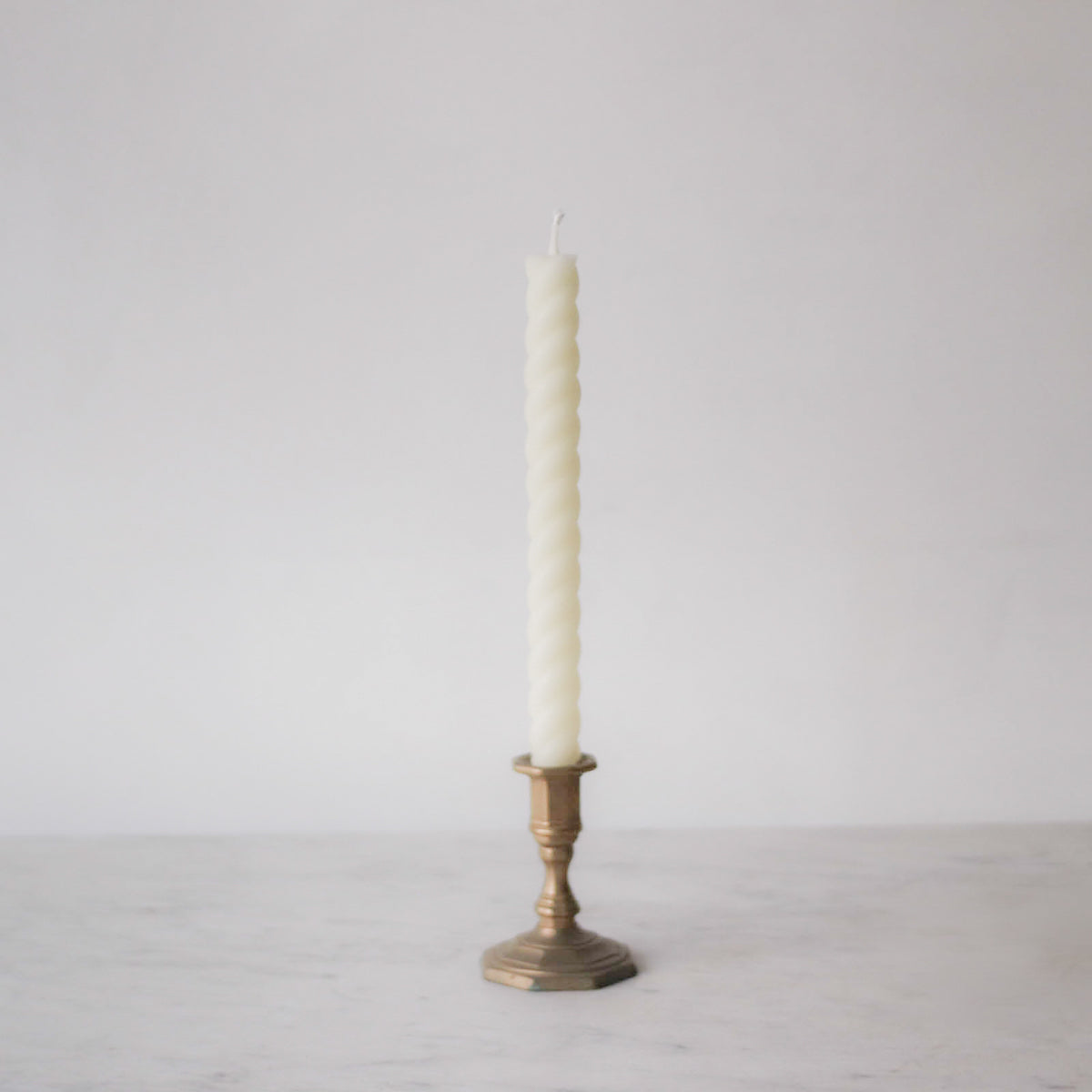 Pair of Twist Beeswax Tapers - elsie green