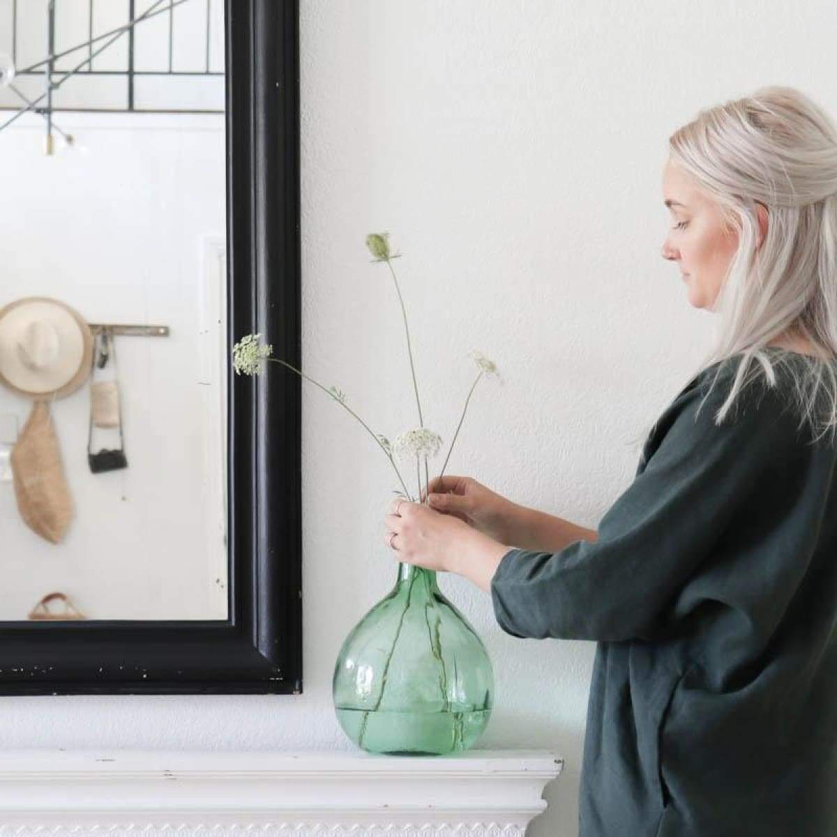 Pretty Vintage Oil Bottle - elsie green